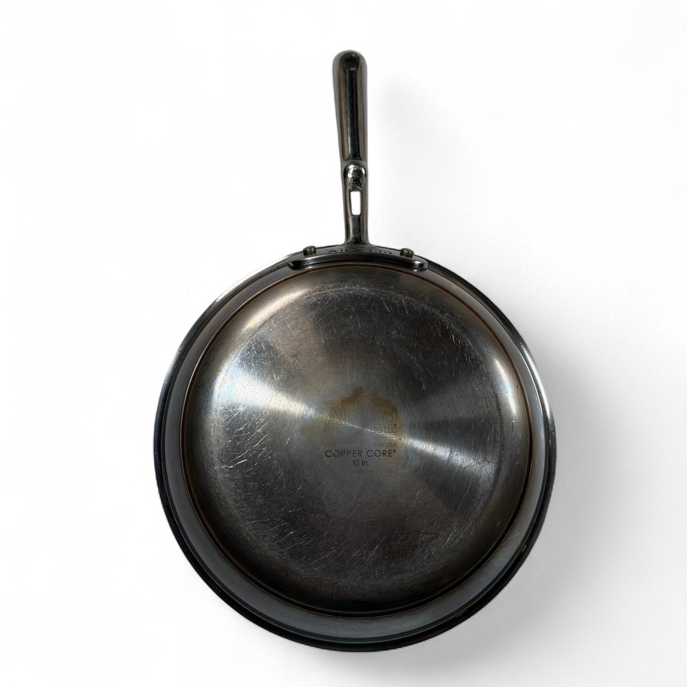 All Clad Copper Core 10 Inch Fry‎ Pan Skillet Stainless Steel Made USA